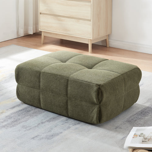 Pouf Poggiapiedi Koskyvn Imbottito 35 x 80 x 55 cm [en.casa]
