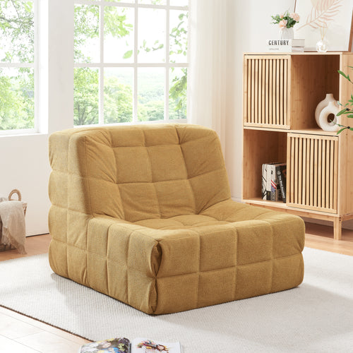 Poltrona Bassa Imbottita Koskyvn Senza Braccioli 75 x 90 x 100 cm [en.casa]