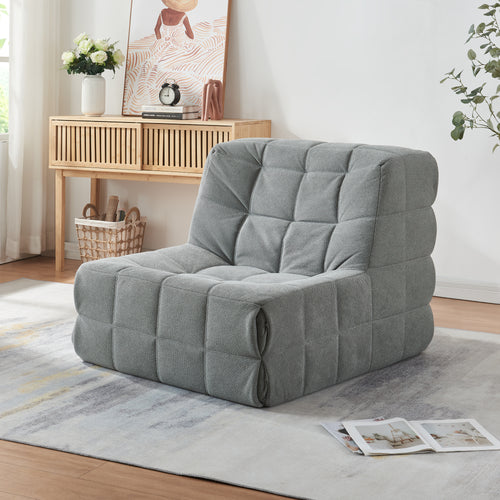 Poltrona Bassa Imbottita Koskyvn Senza Braccioli 75 x 90 x 100 cm [en.casa]