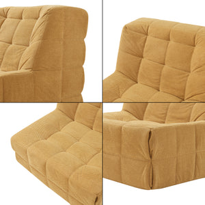 Poltrona Bassa Imbottita Koskyvn Senza Braccioli 75 x 90 x 100 cm [en.casa]