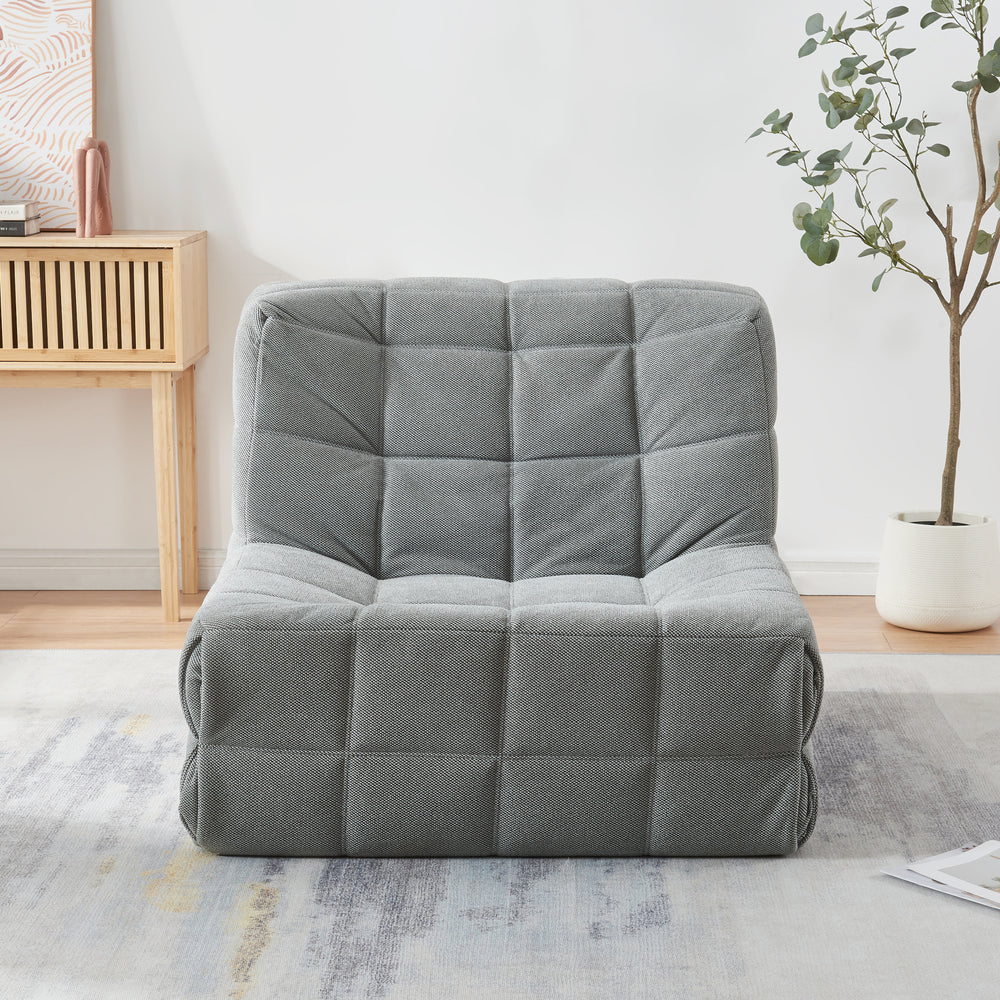 Poltrona Bassa Imbottita Koskyvn Senza Braccioli 75 x 90 x 100 cm [en.casa]