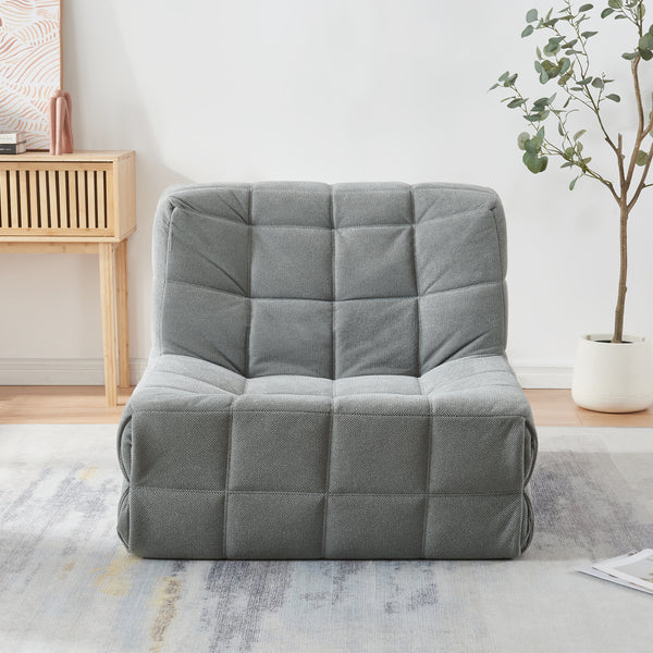 Poltrona Bassa Imbottita Koskyvn Senza Braccioli 75 x 90 x 100 cm [en.casa]