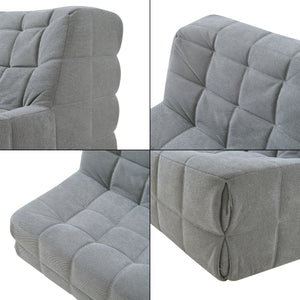 Poltrona Bassa Imbottita Koskyvn Senza Braccioli 75 x 90 x 100 cm [en.casa]