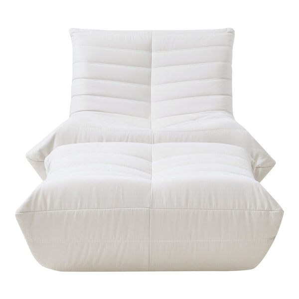 Set Kodsø di Poltrona Bassa e Pouf Poggiapiedi Imbottiti [en.casa]