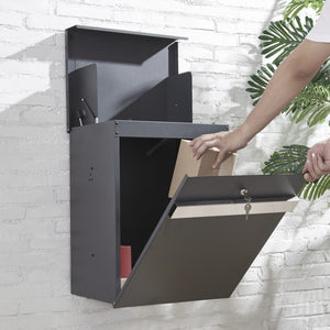 Cassetta Postale Sønderborg per Pacchi Posta Box da Muro 58 x 44 x 35 cm Antracite - Vari Modelli [en.casa]
