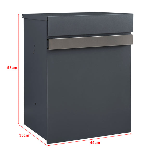Cassetta Postale Sønderborg per Pacchi Posta Box da Muro 58 x 44 x 35 cm Antracite - Vari Modelli [en.casa]