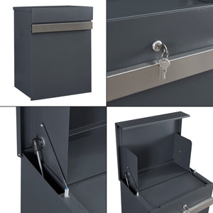 Cassetta Postale Sønderborg per Pacchi Posta Box da Muro 58 x 44 x 35 cm Antracite - Vari Modelli [en.casa]