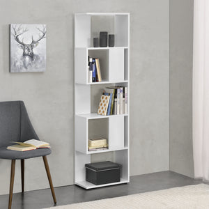 Libreria Aneby 159x45x24cm con 5 ripiani diverse colorazioni [en.casa]
