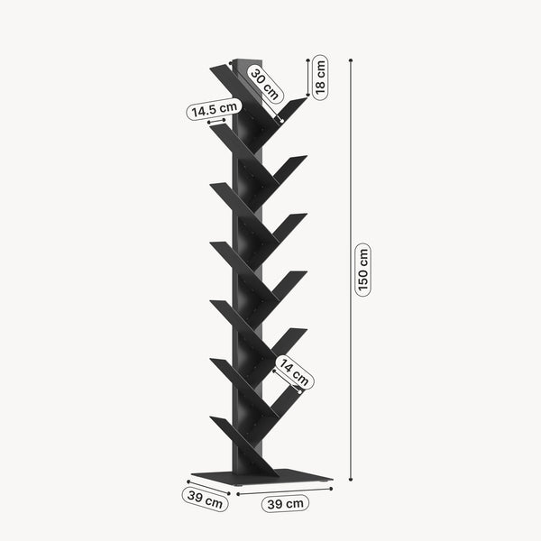 Libreria Eksjö a Forma di Albero Scaffale da Terra [en.casa]