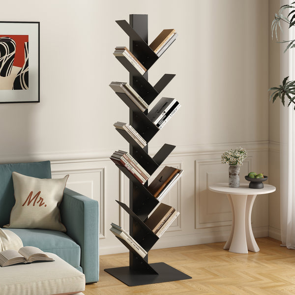 Libreria Eksjö a Forma di Albero Scaffale da Terra [en.casa]