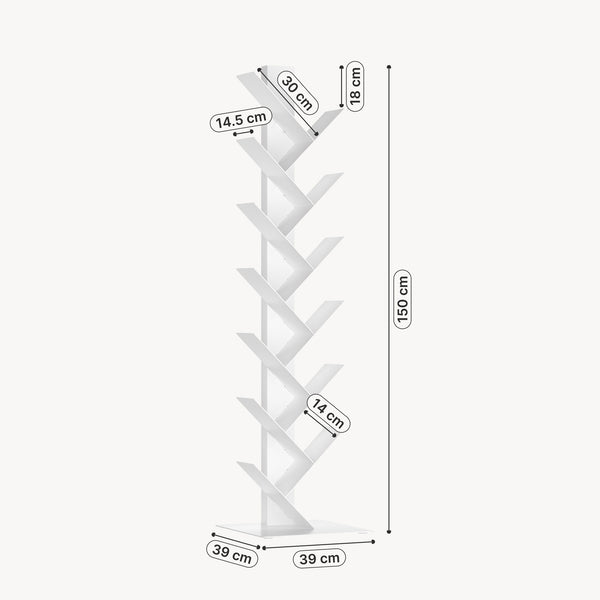 Libreria Eksjö a Forma di Albero Scaffale da Terra [en.casa]