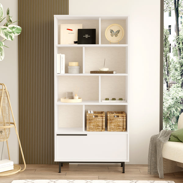 Libreria Fajaarire Scaffale Espositore 175x84x29 cm [en.casa]