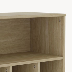 Libreria Kistiandi con 6 Vani Aperti e Cassetto 137 x 60 x 35 cm [en.casa]