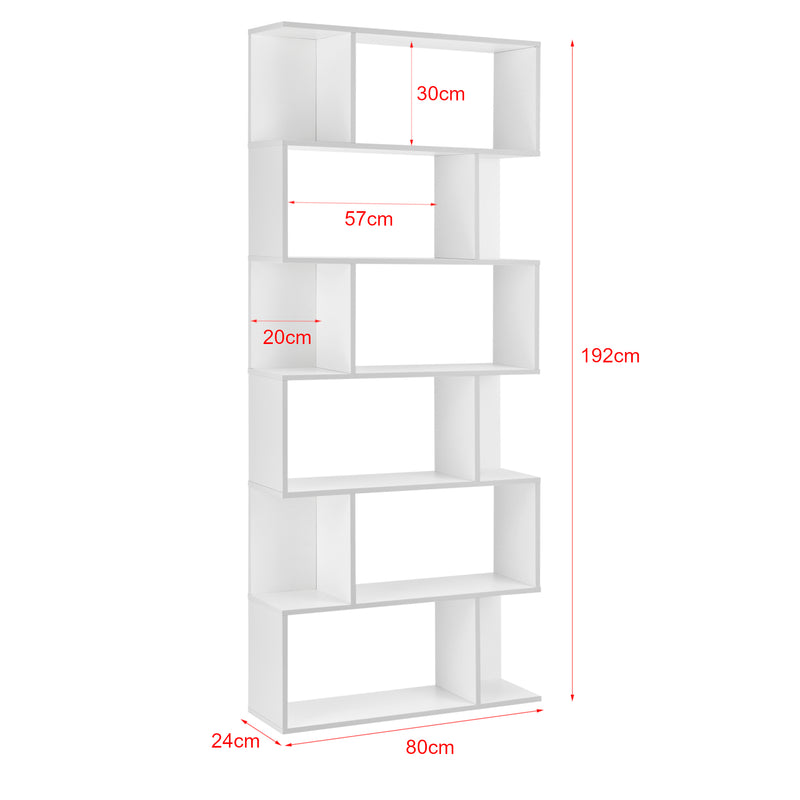 Schizzo in scala Libreria Borrby Scaffale da Terra 192 x 80 x 24 cm [en.casa] 