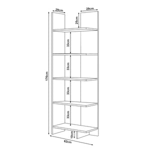 Libreria Vireftere 176x62x29 cm [en.casa]