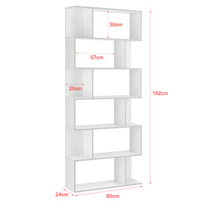 Libreria Borrby Scaffale da Terra 192 x 80 x 24 cm [en.casa] 