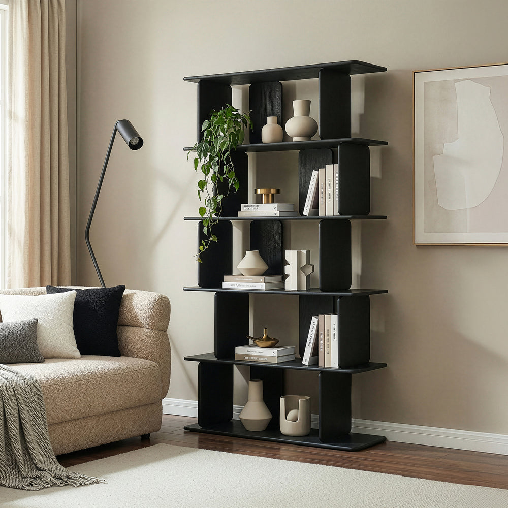 Libreria Gäljami con Ripiani Aperti [en.casa]