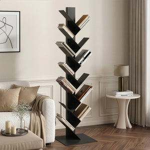 Libreria Eksjö a Forma di Albero Scaffale da Terra [en.casa]
