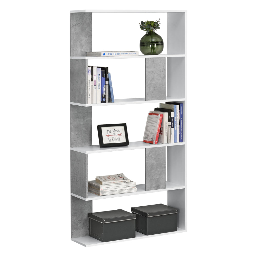 Libreria Aneby 159x80x24cm con 5 ripiani diversi colori [en.casa] - premiumXL