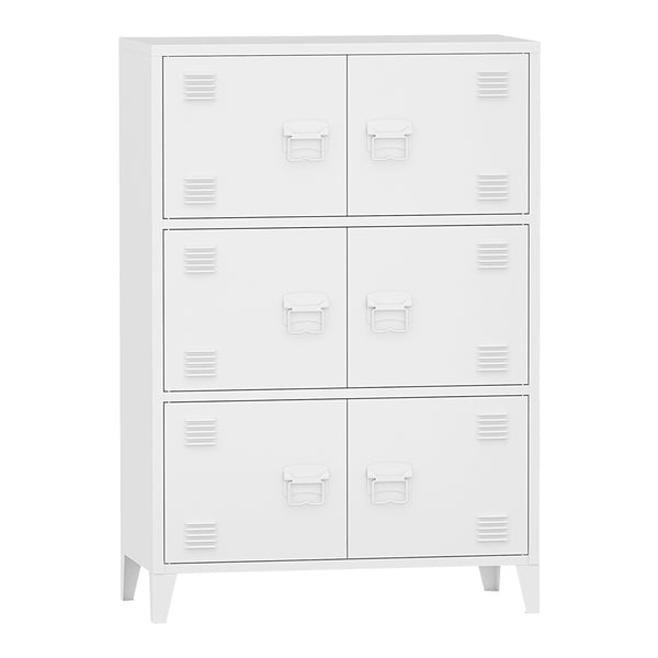 Armadio da ufficio Hamina 113x80x40cm in vari colori [en.casa]