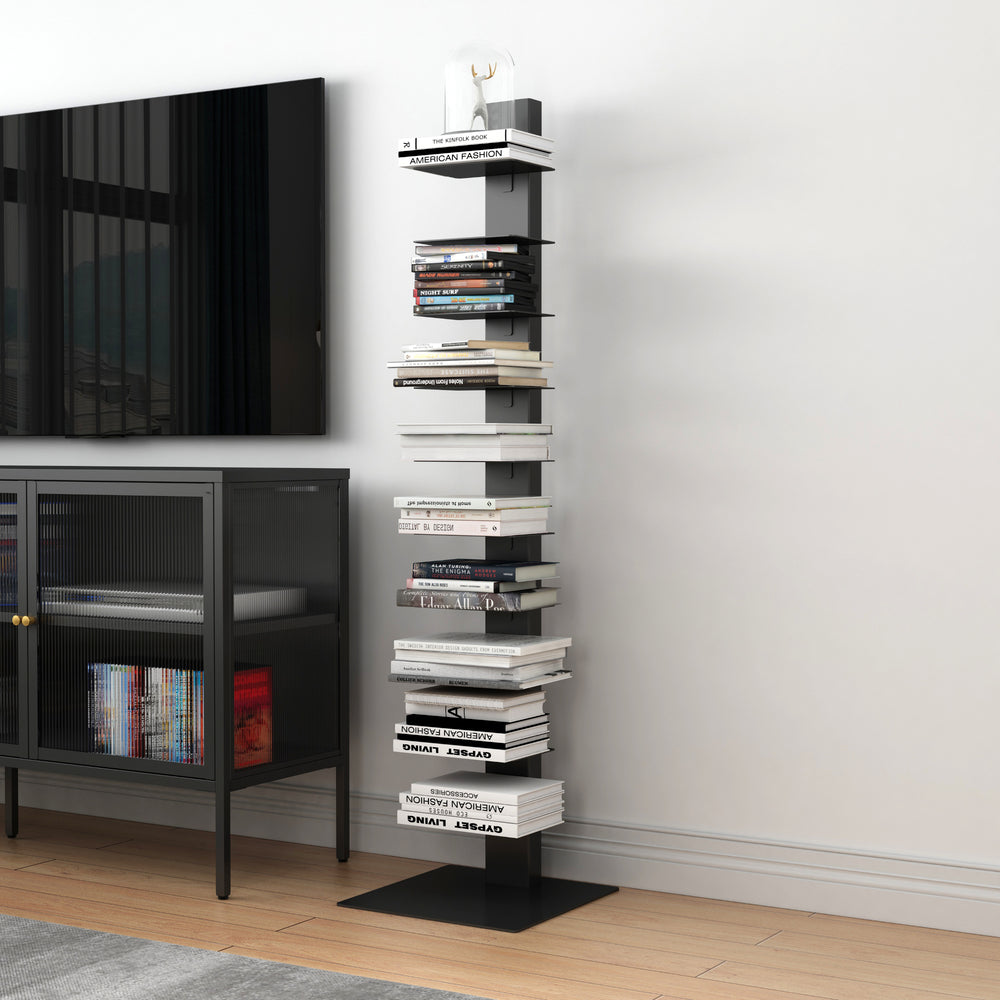 Libreria a Schienale Eksjö Scaffale a 10 Ripiani 150 x 39 x 39 cm Acciaio [en.casa]