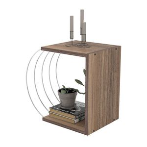 Tavolino Basso da Divano Tavolino Laterale a 2 Ripiani 46 x 30 x 42 cm Consolle da Divano Moderno - Vari Colori [en.casa]