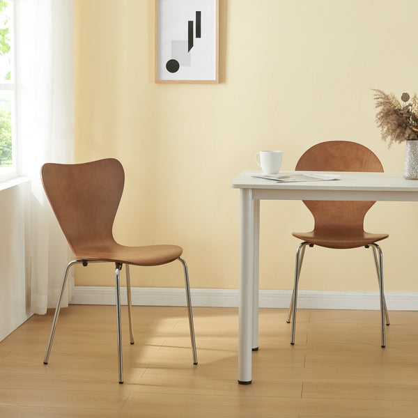 Set di 4 Sedie da Sala Essunga Impilabili [en.casa] 