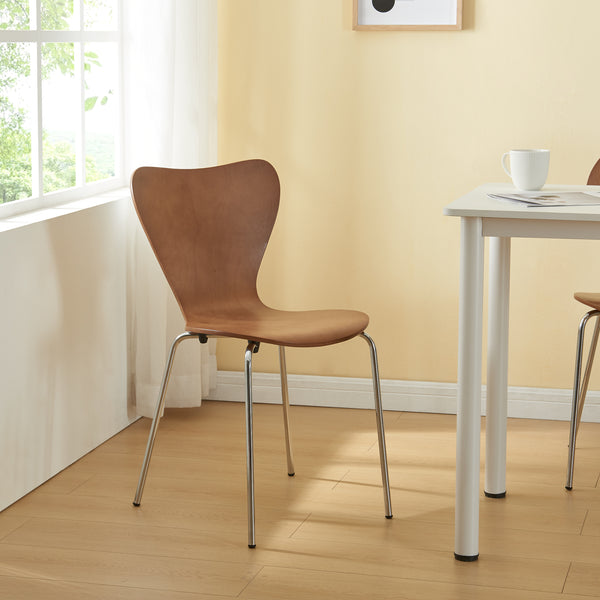 Set di 4 Sedie da Sala Essunga Impilabili [en.casa] 