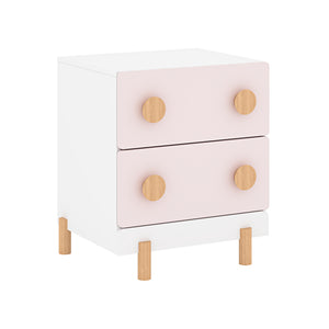 Comodino per bambini Vaarentaa 47x40x35 cm [en.casa]