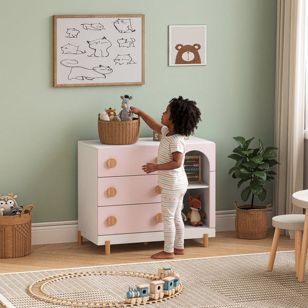 Cassettiera per bambini Vaarentaa [en.casa]