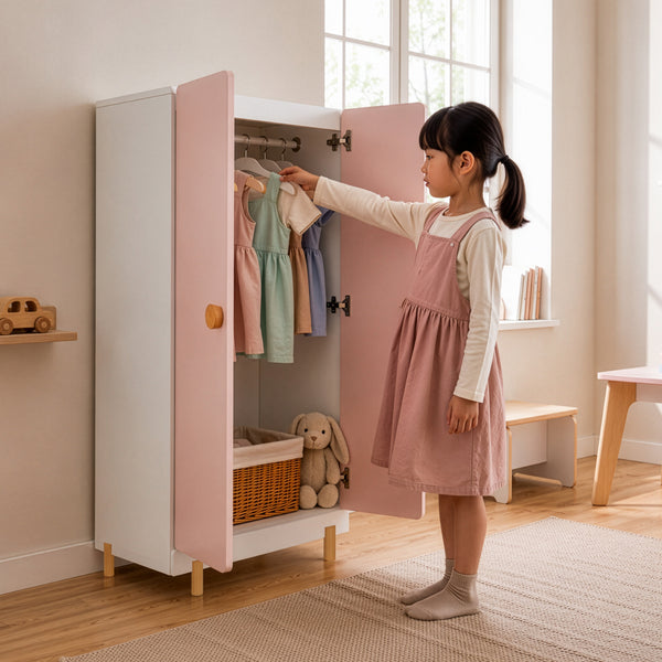 Armadio per abiti bambini Vaarentaa [en.casa]