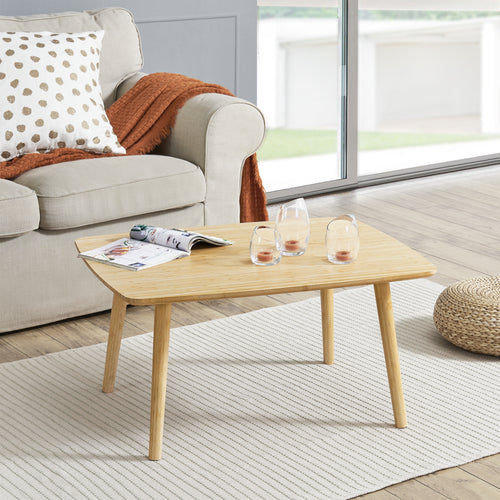 Tavolino da caffè Nurmijärvi in bambù 40x80x60 cm [en.casa]