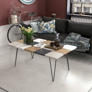 Tavolino Give 44x110x66 cm Multicolore [en.casa]