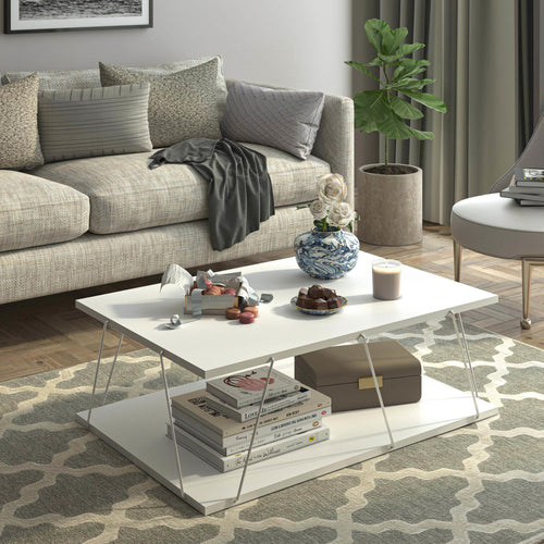 Tavolino Saltdal 91x62x30cm in vari colori [en.casa]