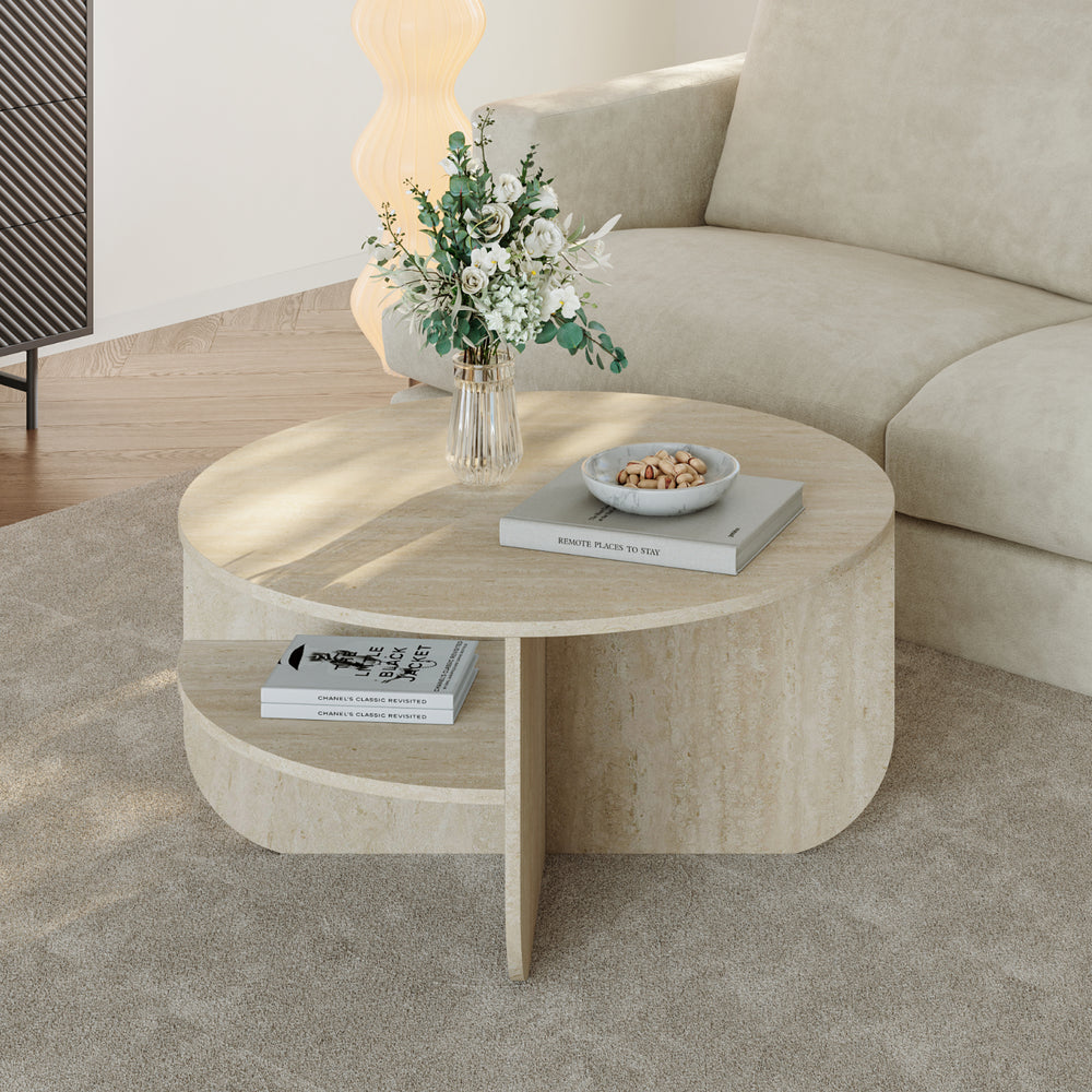 Tavolino Rotondo Reykhon Ø80 x 41 cm [en.casa] 
