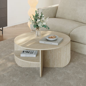 Tavolino Rotondo Reykhon Ø80 x 41 cm [en.casa] 