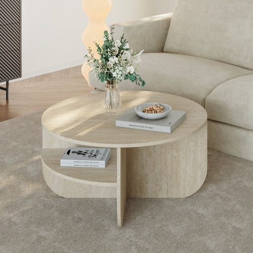 Tavolino Rotondo Reykhon Ø80 x 41 cm [en.casa] 