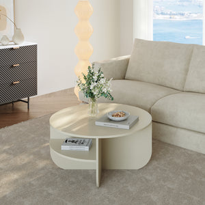 Tavolino Rotondo Reykhon Ø80 x 41 cm [en.casa] 