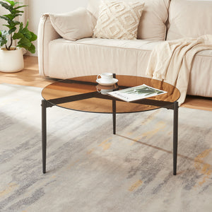 Tavolino Ulökantaa Ø80x40 cm [en.casa]