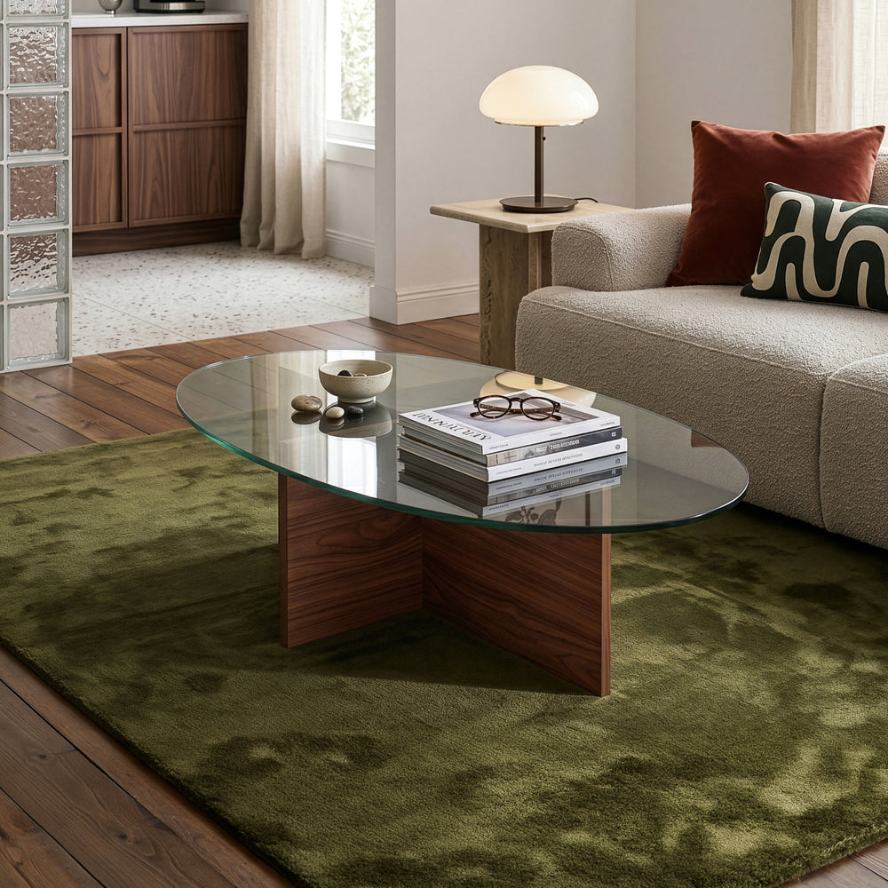 Tavolino Viroya 100x60x36 cm effetto noce/grigio [en.casa]