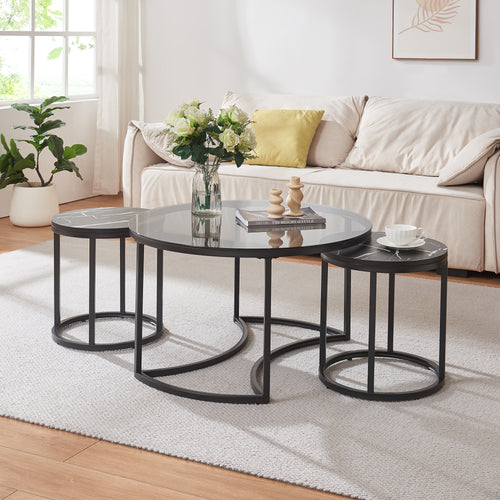 Set di tavolini Kokkola [en.casa] - premiumXL