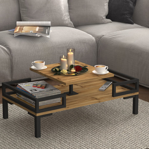 Tavolino da salotto Hultsfred 90x50x34,5cm in diversi colori [en.casa] - premiumXL