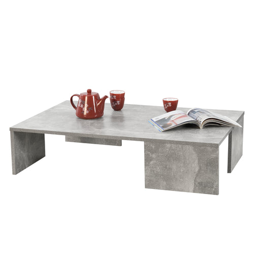 Tavolino da caffè/da Divano 21 x 90 x 60 cm Tavolo Basso da Salotto/Soggiorno in Forma Rettangolare Struttura Semplice e Moderna - Vari Colori