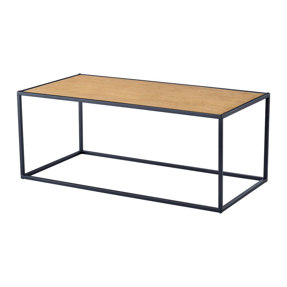 Tavolino da caffè Vännäs 100 x 50 x 40 cm effetto legno [en.casa]