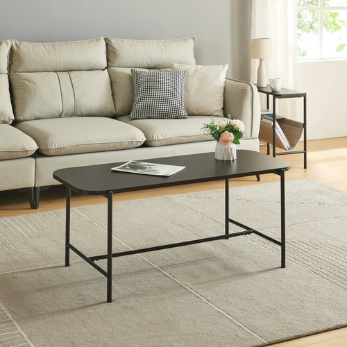 Couchtisch Samnanger 110x50x45cm Schwarz [en.casa] - premiumXL