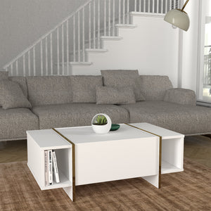 Tavolino Centrale da Salotto Tavak 104 x 60 x 38 cm [en.casa]