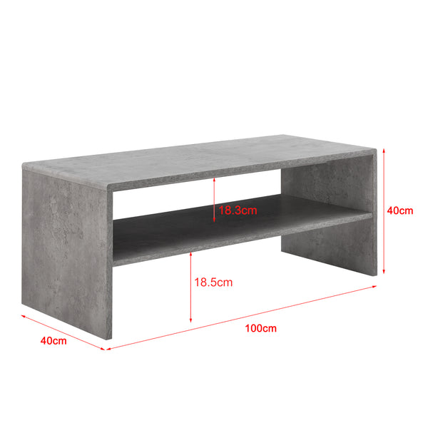 Tavolino da salotto Trier 100x40x40 cm in vari colori [en.casa]