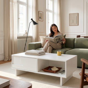 Tavolino Katanshumn con spazio di archiviazione 110x55x39 cm [en.casa]