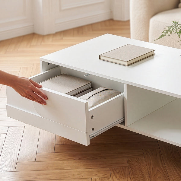 Tavolino Katanshumn con spazio di archiviazione 110x55x39 cm [en.casa]