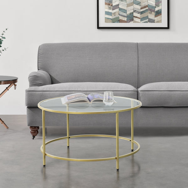 Tavolino da caffè Kouvola struttura in acciaio 84 x 45,5 cm in vari colori en.casa